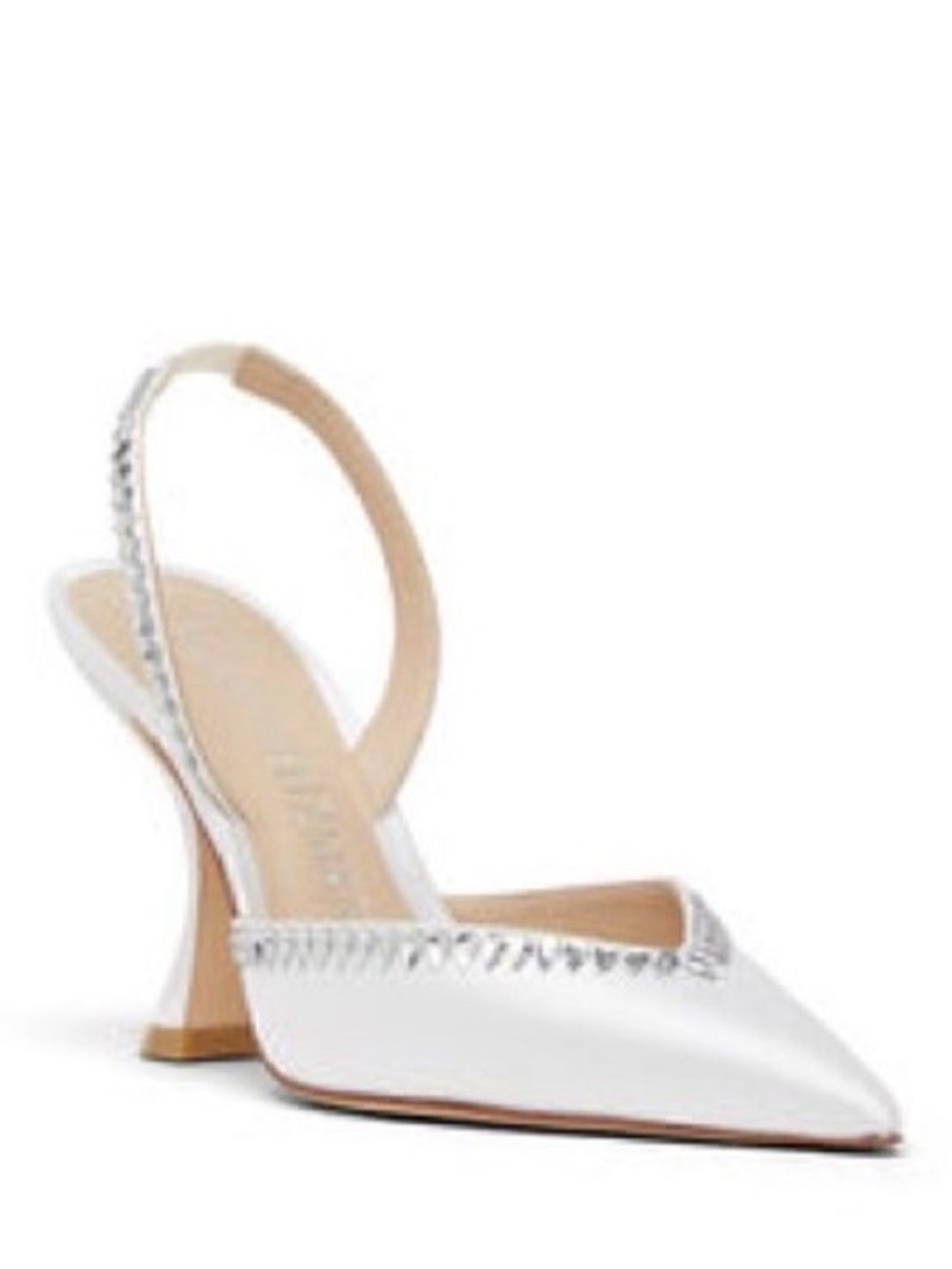 Stuart Weitzman crystal-embellished slingback 110mm pumps
